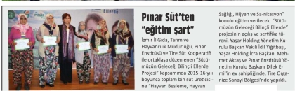KÜÇÜK MENDERES - Pınar Süt'ten eğitim şart